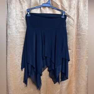 Poetry Black Handkerchief Hem Skirt Size Small